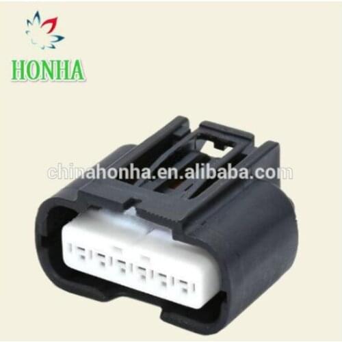 Free shipping 50 pcs 7287-1380-30 Black PBT Materials Automotive 6 Way Connector With wire or without wire