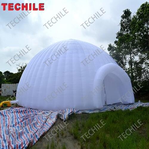Free shipment inflatable huge big igloo party dome tent