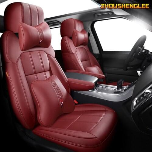 ZHOUSHENGLEE Custom Leather car seat cover For LEXUS RX270 RX350 RX450h RX300 RX330 RX400h RX200 NX200 NX300 NX300h car seats