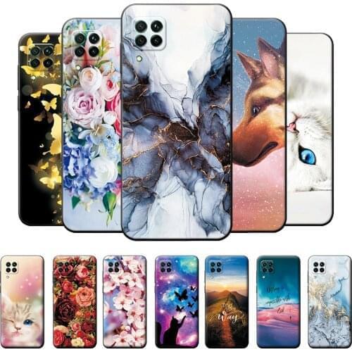 Case For Huawei P40 Lite Bumper Soft TPU Silicone Cover For Huawei P40 Lite Cases Leaf Cool Fashion Pattern For Huawei P40 Lite