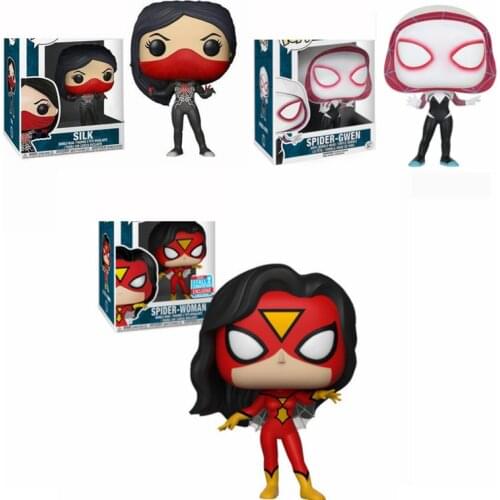 Superhero Spider-Gwen Vinyl Action Figures Collection Model Toys for Children Christmas Gifts