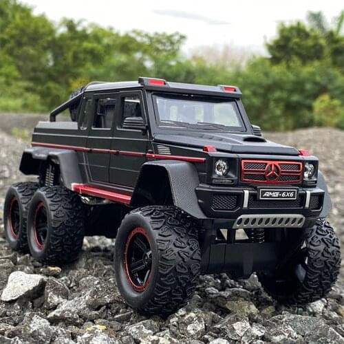Large Size 1:22 Benzs G63 Refit Off Road Vehicle 6*6 Tyre Alloy Car Model Diecasts & Toy Vehicles Metal Toy Car Model Collection
