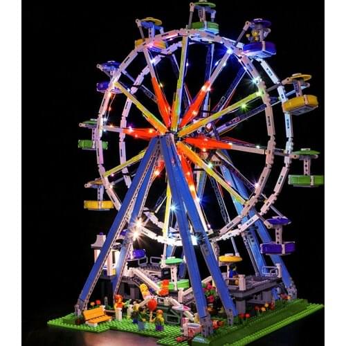 Light Set For Creator Expert Ferris Wheel Construction Set Led Lighting Kit For 10247 (NOT Included The Model)