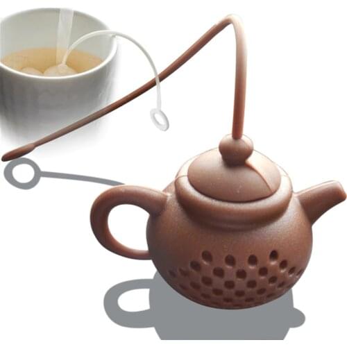 New Creative Teapot-Shape Tea Infuser Strainer Silicone Tea Bag Leaf Filter Diffuser Teaware Teapot Accessory Tea Tools Supplies