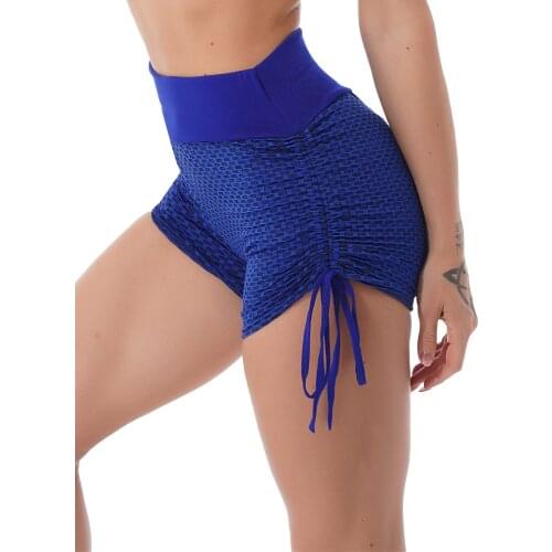 Women Yoga Shorts Sport Clothing High Waist Push Up Ladies Gym Shorts Fitness Seamless Hip Lift Body Building Bottoms Sportswear
