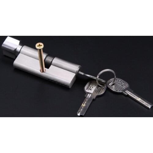 Symmetry Copper Core Door Locks Security Locking Cylinders Aluminum Lock Core Interior Door Bathroom Wooden Door Handle