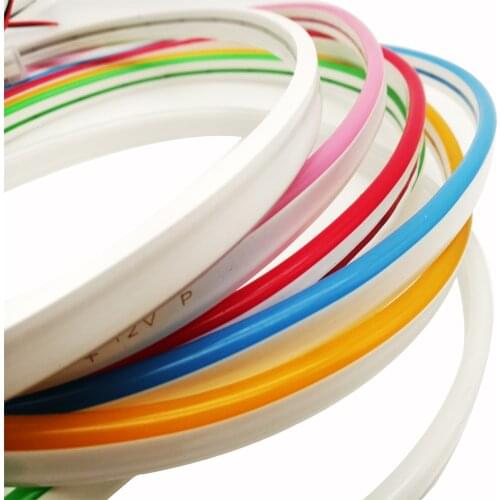 LED Lights Flexible Neon Strip 12V Stripe 6mm Neon Flex Led SMD 2835 120LEDs/M Rope Tube Waterproof For Room Decor