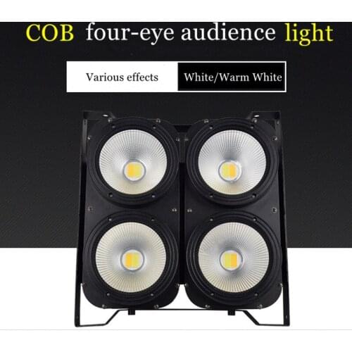 LED COB 4 * 100W indoor COB four-eye audience light DMX512 LED effect light for DJ Pub Disco Party wedding lighting stage light