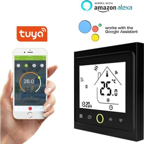 110V 120V 220V Wifi Smart Thermostat Temperature Controllor For Floor Heating Water/Gas Boiler Works With Alexa Google Home