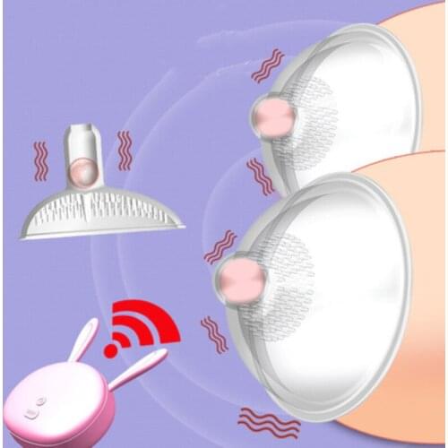 Bra Vibrator 10 Frequency Tickle Breast Vibrator Wireless Electric Nipple Sucker Cup Breast Enlargement Massager Sex Toysr Women