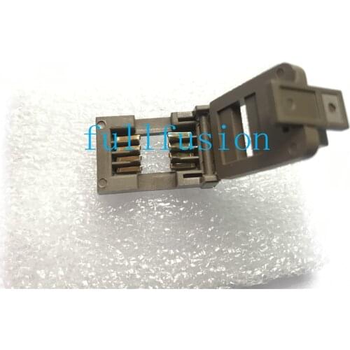 WDIP8 IC Test Socket 2.54mm Pitch For 8-pin DIP Package with Gull Wing Surface Mount Option 300 6N137 HCPL-2601 HCPL-4661