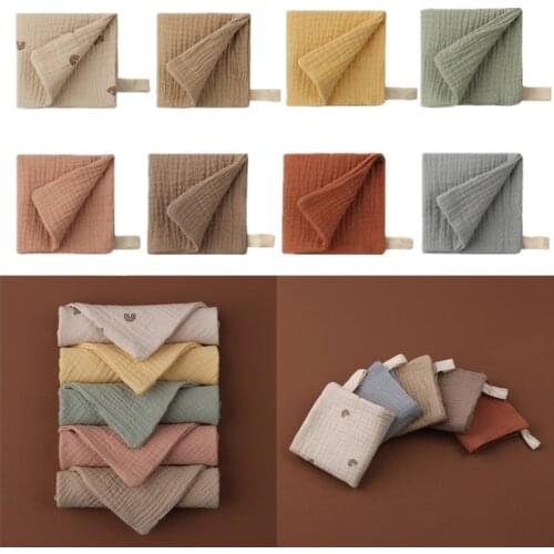 1 PC 4 Layer Soft Absorbent Gauze Burp Cloth Cotton Baby Bibs Handkerchief Pacifier Cloth Newborn Cuddle Cloth Baby Stuff