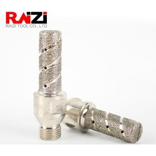 Raizi 1 Pc CNC 1/2'' gas Electroplated diamond finger bits for marble