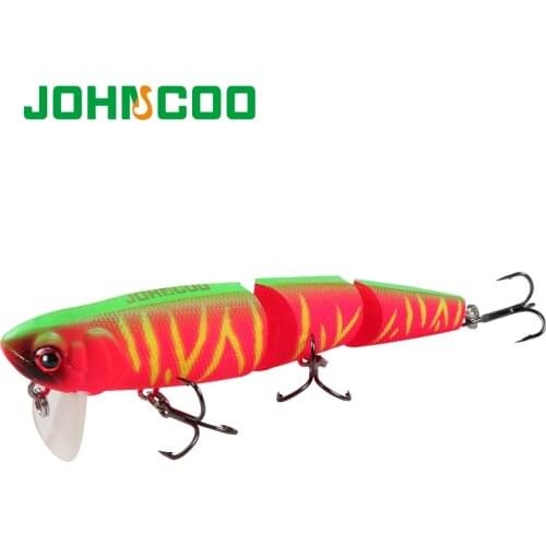 1PCS New Style Minnow Fishing Lure 98mm/11.5g 3 segment Lifelike Topwater Wobbler For Sea Bass Pike