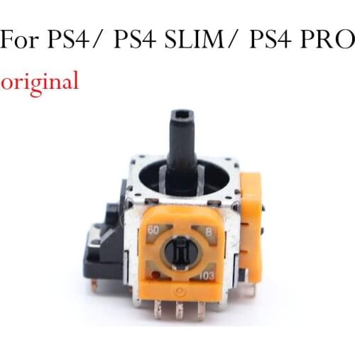 1pcs Original 3D Rocker Analog Joystick Replacement Yellow for Sony PlayStation 4 PS4 DualShock 4 Wireless Controller Con