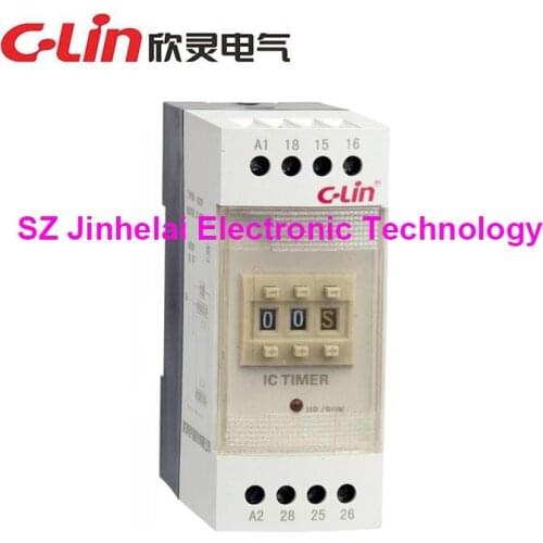 100%New and original HHS17P C-Lin Time relay AC220V DC24V, IC TIMER 0.1s-99h