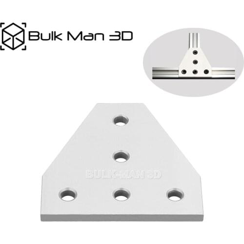 100pcs/Lot wholesale 5 Hole T Shape Joining Plate for V-slot Rail,C-Beam Rail, CNC Router 3D printer parts