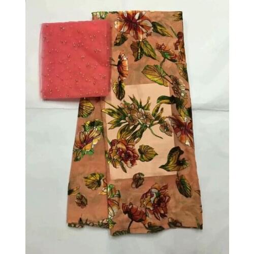 2020 High Quality Fashion Silk Velvet Fabric 5 + 2 Yards African Velvet Lace Fabric for Evening Dress! LXF20666