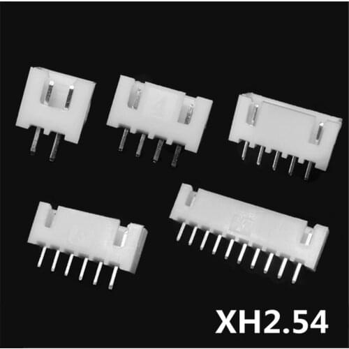 40pcs XH2.54 2.54mm Socket Connector Pin Header Straight pin 2p-12p total 11 types