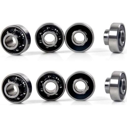 8Pcs High Speed Pro Longboard Skateboar Bearings Cr Mo Steel ABEC-9 608RS Sakting Bearings
