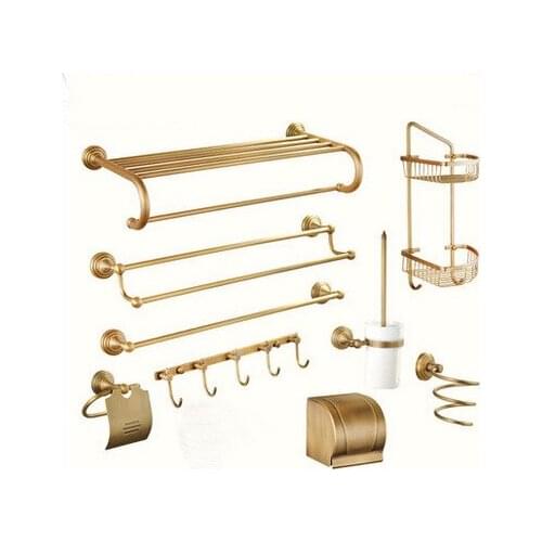Antique Towel Rack Simple Antique Toilet Brush Antique Towel Rack Towel Ring Single Layer Fan Basket Double Triangle Basket