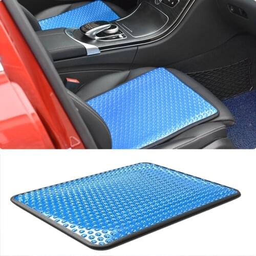 Car Seat Cushion For Back Pain Relief Breathable Seat Cushion Non-Slip Gel Cool Mat Office Chair Car Interior Accessories