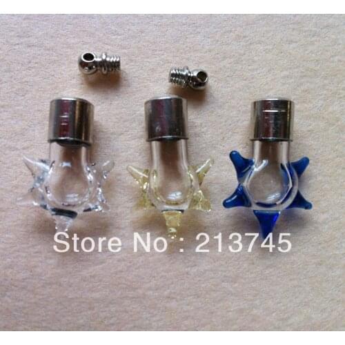 Freeshipping!! Mixed Glass Vial Pendant Rice Art Pendants Craft Jewelry Pendant