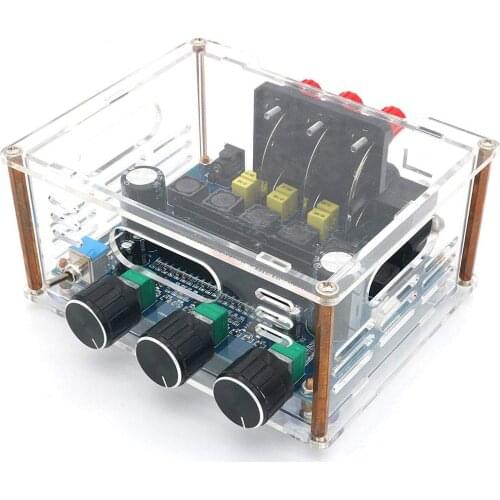 XH-M566 High Power 2.1 Digital Power Amplifier TPA3116D2 Stereo+Bass Audio Amplifier