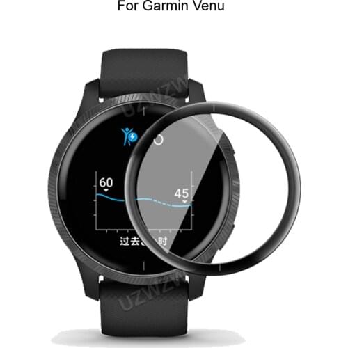 For Garmin Venu Soft Smart Watch Screen Protector Guard 3D Curved Edge Full Coverage Protective Film Cover