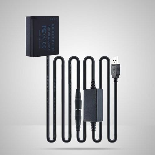 DMW-BLG10/BLE9/DCC11 Dummy Battery And USB 5V Boost Cable AC-PW20 DC Coupler Power Adapter For Panasonic GF3 GF5 GF6 GX7 GX9