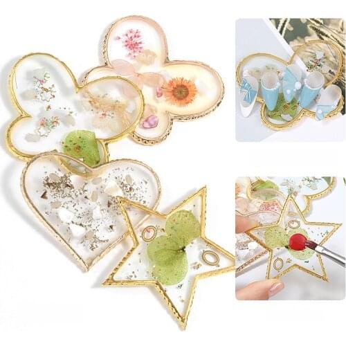 1PCS Jewelry Display Board Necklace Ring Earring Display Tray Crystal Resin Paint Storage Palette