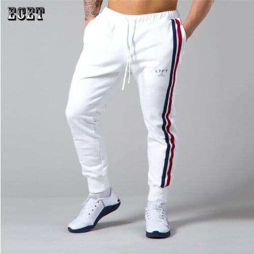 Jogger new fitness mens sports pants streetwear outdoor casual pants cotton mens trousers fashion brand mens clothing