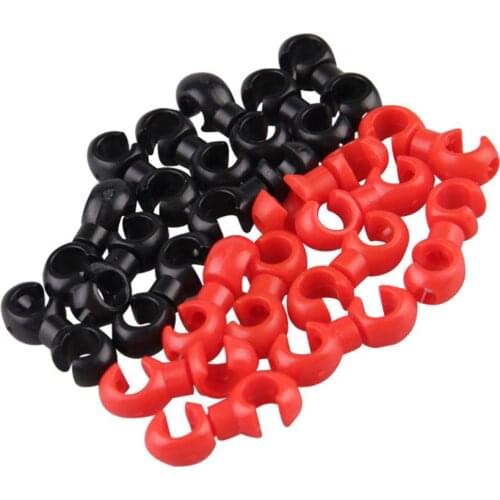 10pcs/set Bicycle Brake Cable Buckle S Style Clips Hose Guide Bike Cross Line Clip