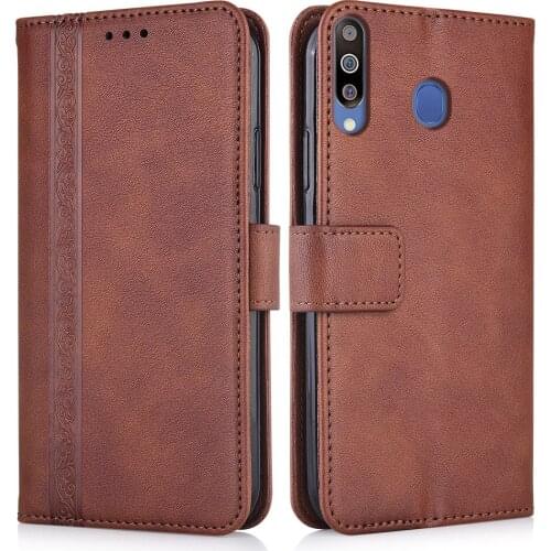 3d Embossed Leather Case for Samsung Galaxy A60 A606 A606F SM-A606F 6.3'' Back Cover Wallet Case With Card Pocket