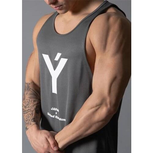 Men Summer New Gyms Fitness Mesh Tank Tops Joggers sleeveless Breathable tops Male fashion Casual Tank top Bodybuilding Clothes