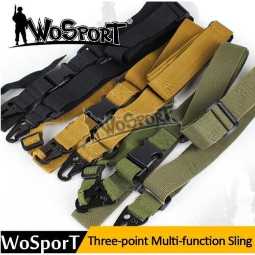 Outdoor hunting CS sports shoulder fast release gun rope camera with three-point multi-function rope sl-10