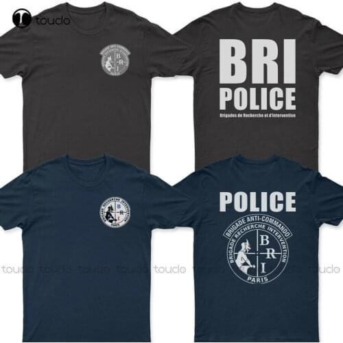 New Bri Police Brigades De Recherche Et D'Intervention France T - Shirt Family Shirts Cotton Tee Shirts S-5Xl