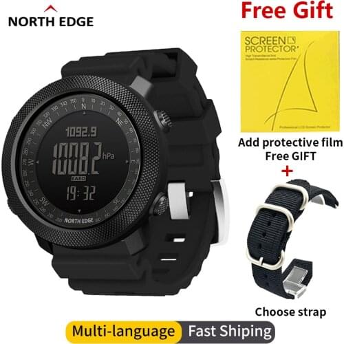 Original North Edge Smart Watch Mens Sports Watch Running Climbing Swimming Compass Altimeter Barometer waterproof 50m