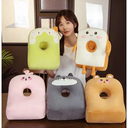 Plush rabbit icy cool mat siesta pillow Nap Pillow for four seasons available for office sleeping pillow Student Desk Sleeping