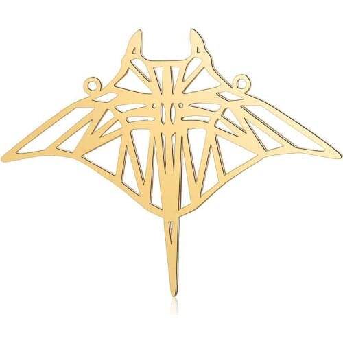 DIY Stainless Steel Hollow Animals Pendant Metal Charms for Jewelry Making