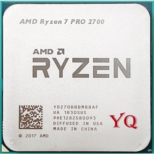 AMD Ryzen 7 PRO 2700 R7 2700 3.2 GHz Eight-Core Sixteen-Thread 16M 65W CPU Processor YD270BBBM88AF Socket AM4