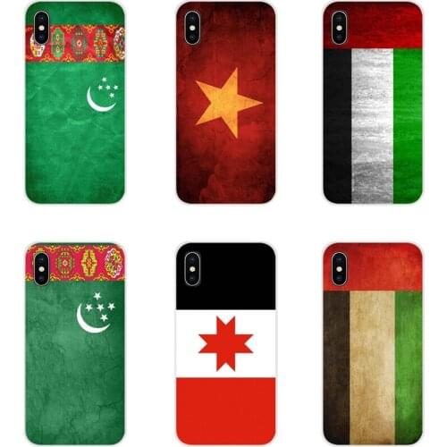 For Motorola Moto X4 E4 E5 G5 G5S G6 Z Z2 Z3 G G2 G3 C Play Plus TPU Transparent Shell Covers Ukraine United Arab National Flag