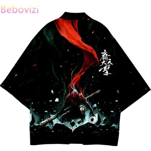 Plus Size 6XL 5XL 4XL XXL 3XL Loose Cardigan Robe Women Men Harajuku Japanese Kimono Cosplay Blouse Tops Haori Yukata Clothing