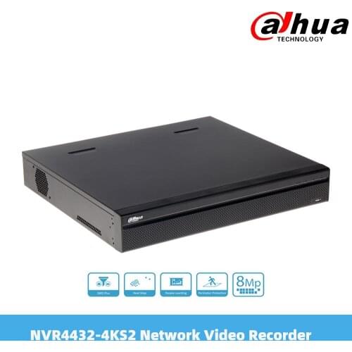Dahua NVR4432-4KS2 32 Channel 1.5U 4K&H.265 Lite Network Video Recorder 4 SATA III Ports AI IP Access