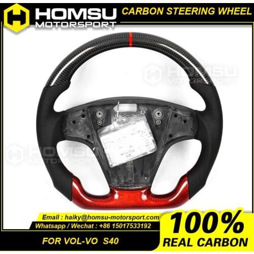Custom alcantar led carbon fiber LED steering wheel For volvo 10 year s40 racing wheel convertible