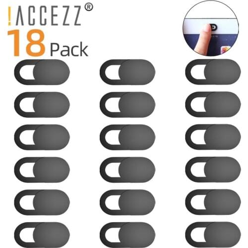 !ACCEZZ 18Pcs Universal WebCam Cover Shutter Magnet Slider Plastic For Macbook Web Laptop Tablet Camera Phone Lens Privacy Cover