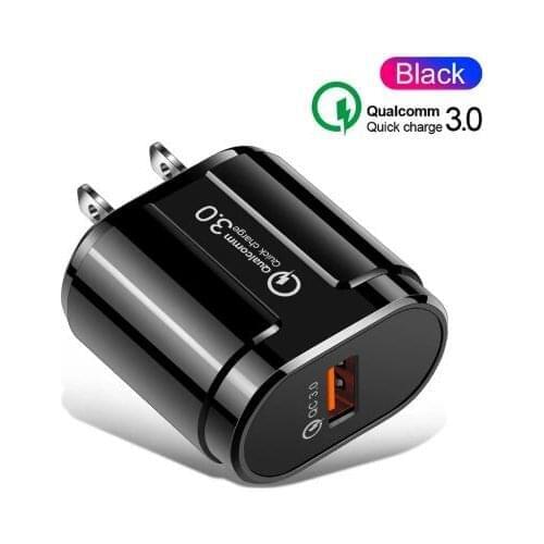 5V 3A Quick Charge QC 3.0 USB US EU Charger Universal Phone Charger Wall Fast Charging Adapter For Xiaomi Redmi Note 9 Pro 10X