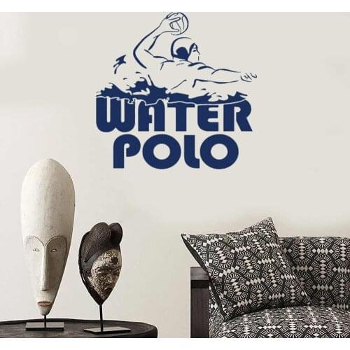Water Polo Wall Sticker Swimming Wall Decal Home Decor For Gym School Swimming Club Decor Vinyl Mural Revocable DW8742