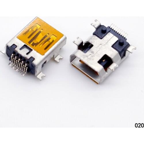 1x V3 Port 10PIN Mini USB Female Jacks Socket for Philipe Phone F Type Connectors