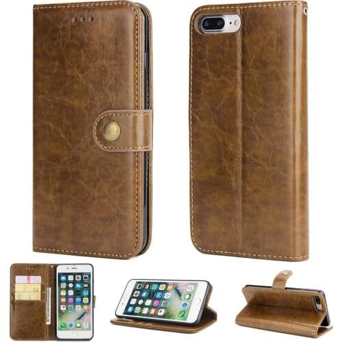 50PCS Luxury Button PU Leather Cases Cover 3 Card Slots for iPhone 7 8 X XS XR Max Case for Samsung S8 S9 Note 8 9